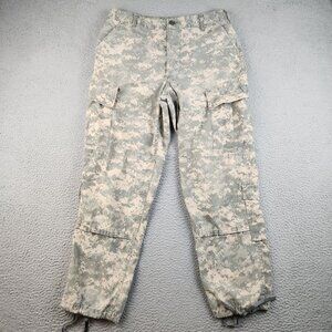 Vintage Parachute Cargo Pants Mens Medium 32x30 Digital Camo Rave Festival Baggy